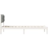  Okvir za krevet Svijetlo siva 90 x 200 cm tkanina | shoptok.hr