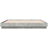  Posteljni okvir z LED diodami betonsko siv 200x200 cm, (21095341) | Shoptok.si
