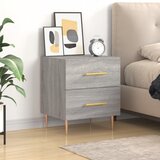 vidaXL Nočna omarica siva sonoma 40x35x47,5 cm inženirski les | Shoptok.si