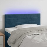  LED uzglavlje tamnoplavo 100x5x78/88 cm baršunasto | shoptok.hr