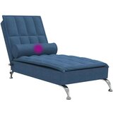  Masažna počivaljka od tkanine s valjkastim jastukom plave | shoptok.hr