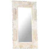vidaXL Ogledalo bijelo 80 x 50 cm od masivnog drva manga | shoptok.hr
