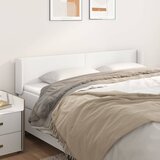 vidaXL Uzglavlje s ušima bijeli 203x16x78/88 cm od umjetne kože Cijene