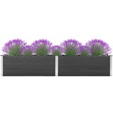 vidaXL Visoka greda 200x50x54 cm WPC siva | Shoptok.si