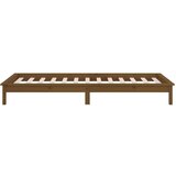  Posteljni okvir medeno rjav 100x200 cm trden les, (21073612) | Shoptok.si
