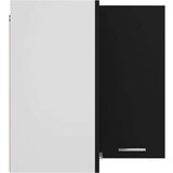vidaXL Viseći kutni ormarić crni 57 x 57 x 60 cm od iverice | shoptok.hr