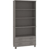 Furnova Visoka omara HAMAR trdna borovina svetlo siva, (21955070) | Shoptok.si