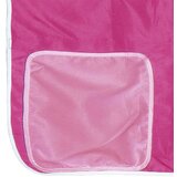 vidaXL Pograd z zavesami roza 90x200 cm trdna borovina | Shoptok.si