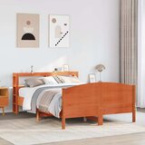  Okvir kreveta bez madraca voštano smeđi 135x190 cm od borovine | shoptok.hr