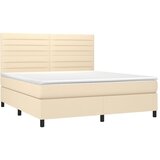  s oprugama i madracem krem 160x200 cm od tkanine | shoptok.hr