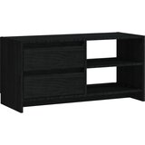Furnova TV omarica črna 80x31x39 cm trdna borovina, (21923144) | Shoptok.si