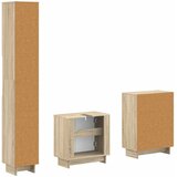  Set za kupaonicu od 3 dijela EDE Hrast sonoma Konstruirano drvo | shoptok.hr