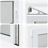  Okno za klet RISOR 80 x 50 cm PVC in steklo Bela, (5000215203) | Shoptok.si