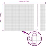  Zatvorena žičana ograda s postovima 25 x 1,4 m Pocinčani čelik | shoptok.hr