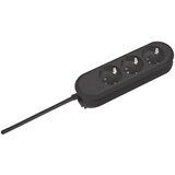 Bachmann 387170 letva s utičnicama 3-struki crna utičnica 1 St. | shoptok.hr