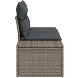 vidaXL Dvosjedna vrtna sofa s jastučićima siva poliratan | shoptok.hr