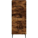  Visoka komoda dimljeni hrast 34,5x34x180cm konstruiranog drva | shoptok.hr