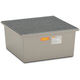 Cemo Talna prestrezna kadica iz fiberglasa, 1 x 200-l sod, z dovoljenjem, z jekleno mrežasto rešetko | Shoptok.si