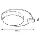 Rabalux saphira plafonjera led 48W | ePonuda.com