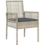  Vrtna stolica 2 pcs Svijetlo siva 55 x 53 x 85 cm poliratan | shoptok.hr