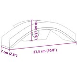  Vanjska LED zidne svjetiljke sa senzorom crne aluminij | shoptok.hr