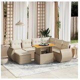 vidaXL 8-dijelni set vrtnih sofa od poliratana s jastucima bež | shoptok.hr