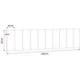  Jastuk za uzglavlje Hanko ružičasti 200 cm baršunasti | shoptok.hr