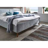 Meise Möbel Svetlo modra oblazinjena zakonska postelja z letvenim dnom 160x200 cm Piano – | Shoptok.si