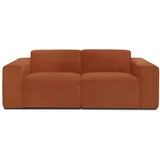 Scandic tamnonarančasta baršunasta modularna sofa Sting