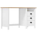  Radni stol Hill s 3 ladice 120 x 50 x 74 cm od masivne borovine | shoptok.hr
