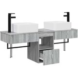  Set ormarića za kupaonicu 3 kom. Siva Sonoma 53 x 35 x 39 cm | shoptok.hr