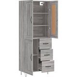  Visoka komoda siva sonome 69,5x34x180 cm od konstruiranog drva | shoptok.hr