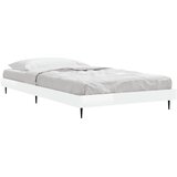  Okvir za krevet visoki sjaj bijeli 90x190 cm konstruirano drvo | Eponuda.com