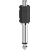 00205188 Cinch / utičnica audio adapter [1x ženski cinch konektor - 1x 6,3 mm banana utikač] crna