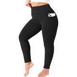 INF Joga hlače z visokim pasom - črne 4XL, (21755886) | Shoptok.si