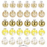  Set Božićnih Kuglica za Ukrasiti Božićno Drvo - 30 komada | shoptok.hr