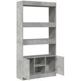  Visoka komoda siva boja betona 92x33x180 cm konstruirano drvo | shoptok.hr