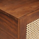 vidaXL klubske mizice s polico s shranjevanjem z vrati rjava 100 x 54 x 40 cm | Shoptok.si