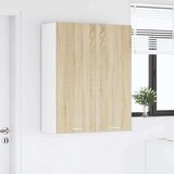 vidaXL Viseča omarica s polico Riga Sonoma hrast 80 x 31 x 100 cm | Shoptok.si