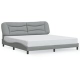  Okvir kreveta s LED-om bez madraca Hvar 200 x 200 cm od tkanine | Eponuda.com