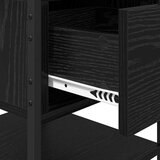 vidaXL Nočna omarica Črni hrast 40 x 42 x 56 cm Konstruiran les | Shoptok.si