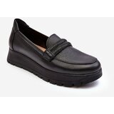 Kesi Leather Platform Shoes with Embellishment, Black Lemar Lehira Cene