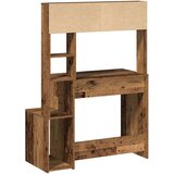  Radni stol s policama boja drva 100x45x140 cm konstruirano drvo | shoptok.hr