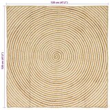  Tepisi za područja Bijela 120 x 120 cm Juta | Eponuda.com