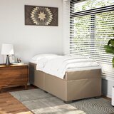  s oprugama i madrac cappuccino 100x200cm od umjetne kože | shoptok.hr