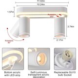 MYCUL LED stropni reflektor z 2 žarnicama GU10 3000 K | Shoptok.si