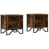  Noćni ormarić 2 kom boja dimljenog hrasta 40x30x40 cm drveni | shoptok.hr