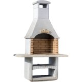  Vanjski kamin br.04 sa šamotnim ložištem, bijeli (464B) | shoptok.hr