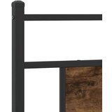 vidaXL Posteljni okvir brez vzmetnice hrast 80x200 cm inženirski les | Shoptok.si