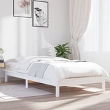 Furnova Posteljni okvir bel 90x190 cm trdna borovina, (21936817) Cene